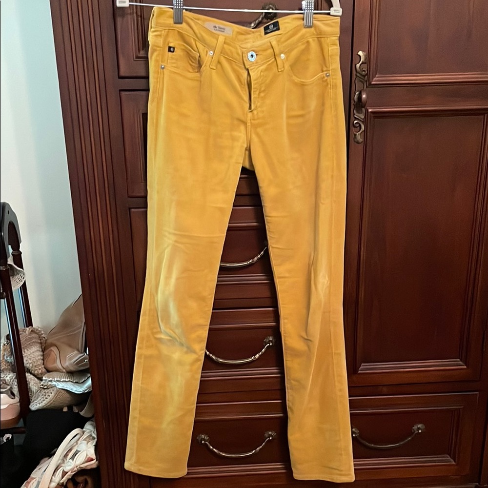 AG Adriano Goldschmied Mustard Corduroy Pants
